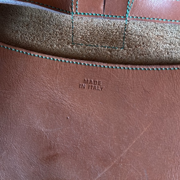 Amazing handmade leather bag from Italy super rare - Picture 4 of 8